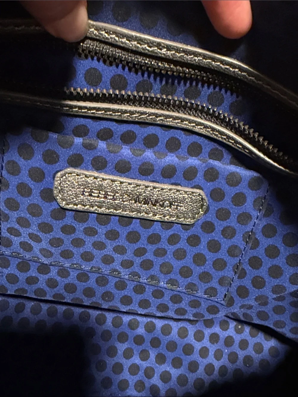 Rebecca Minkoff Mab Mini Bombe Metallic Leather & Tweed Satchel